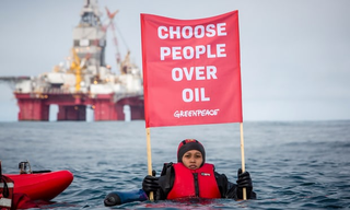 Greenpeace are appealing after losing a Norwegian arctic drilling lawsuit. Photograph: Will Rose / Greenpeace